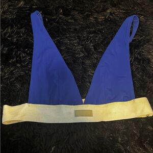 SHEIN Contrast Hem Bralette Top & Leggings Set